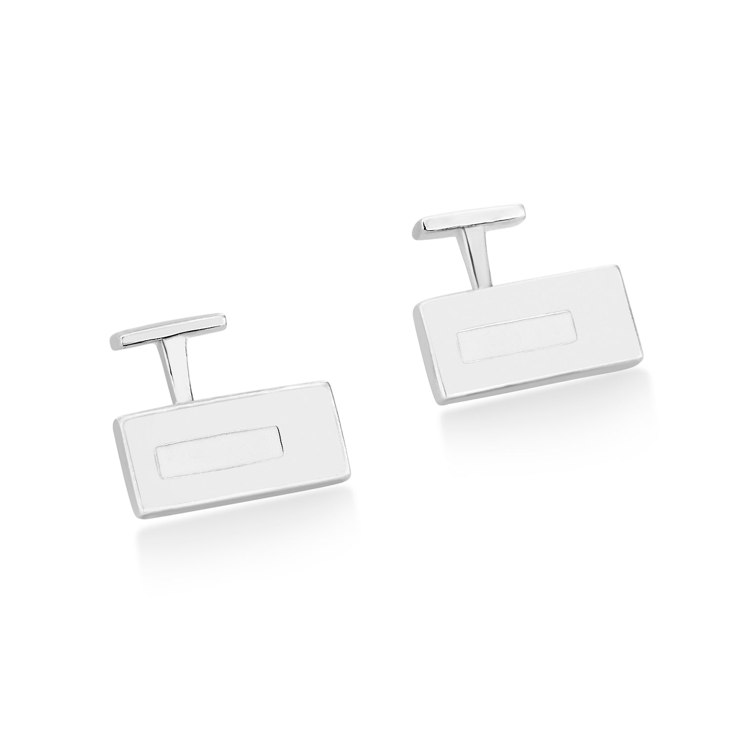 Champion 925 Silver Shield Cufflinks for Men