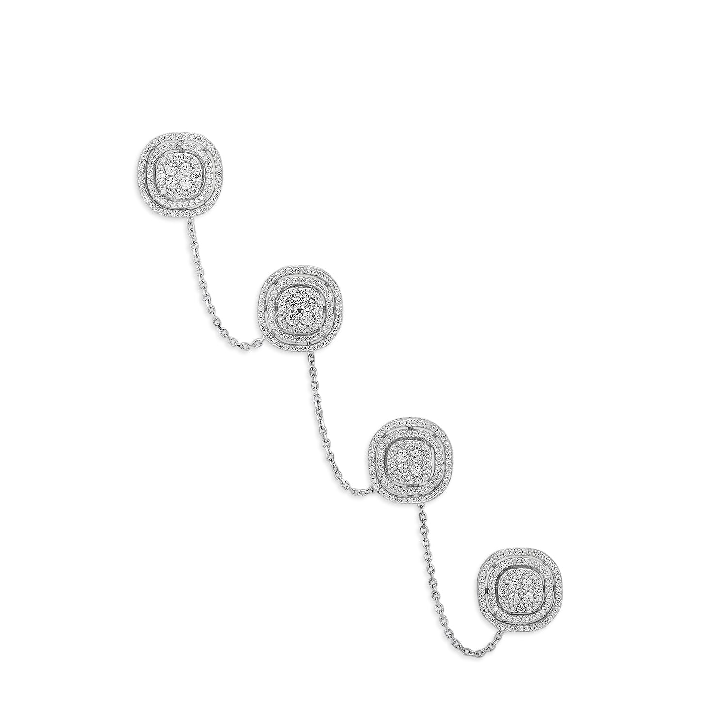 Heritage 925 Silver Kurta Buttons with Dazzling CZ for men