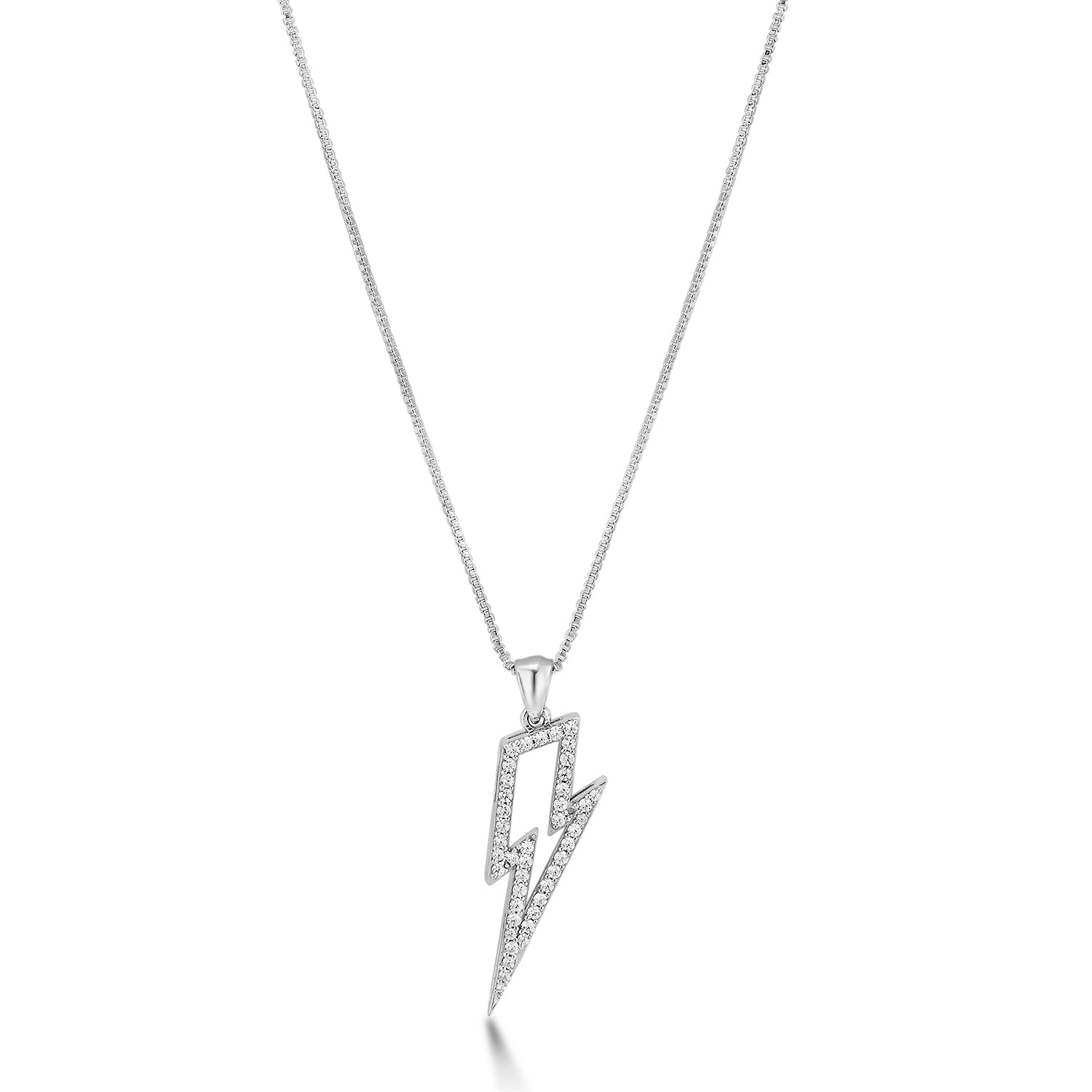 Warrior 925 Silver Pendant with CZ Edge for Men